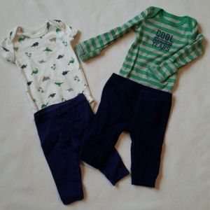 Carter's newborn sets. Onesies with pants.
